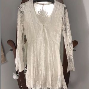 Free People Reign Over Me Dress White Size 6